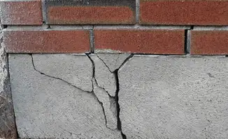 Concrete foundation with serious structural damage in Columbia, MO