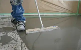 Uneven floor being professionally repaired in Columbia, MO